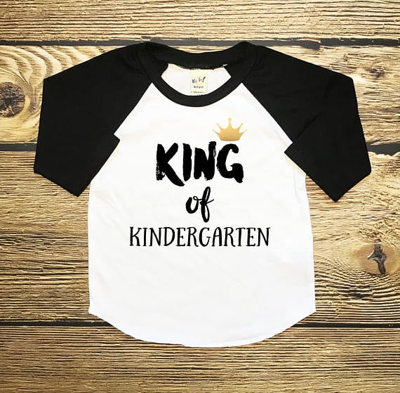 King of Kindergarten Baseball Shirt