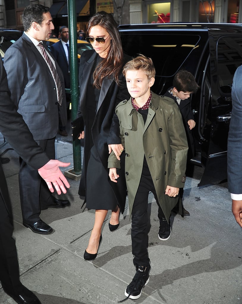 Victoria and David Beckham at New York Fashion Week 2014