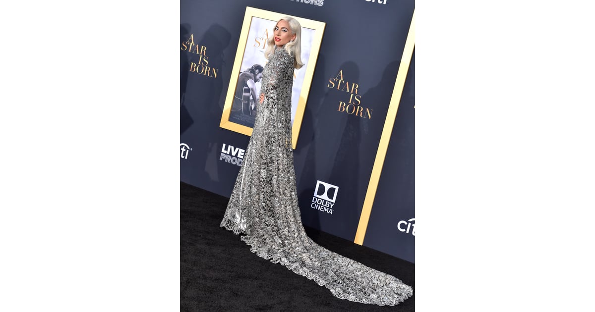 Lady Gaga S Silver Dress A Star Is Born Premiere Sept 2018 Popsugar Fashion Uk Photo 18