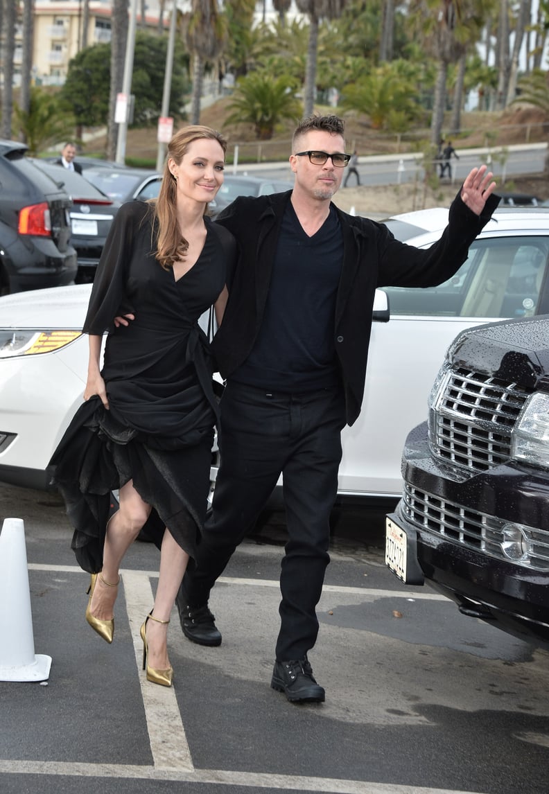 Angelina Jolie's Sleek Wrap Dress