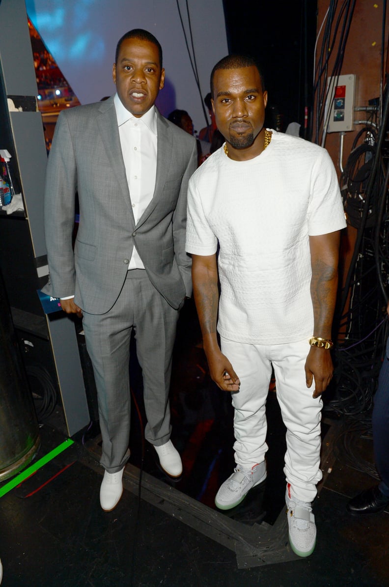 Jay Z = 6'2", Kanye West = 5'8"