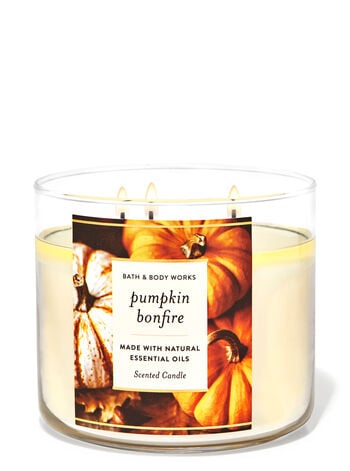 Bath & Body Works Pumpkin Bonfire 3-Wick Candle