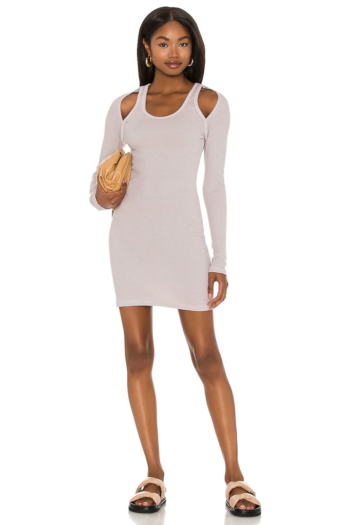 Monrow Cut Out Shoulder Dress