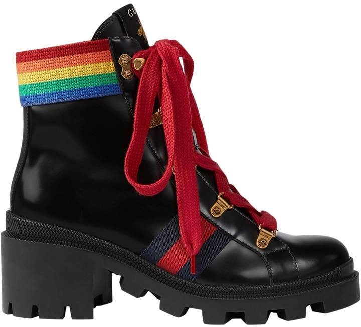 Gucci Rainbow Combat Boot
