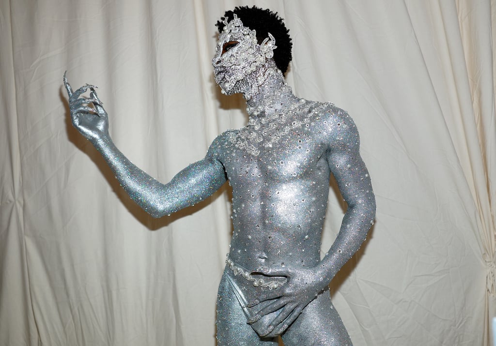 Lil Nas X's Silver Body Makeup at the Met Gala 2023 POPSUGAR Beauty UK