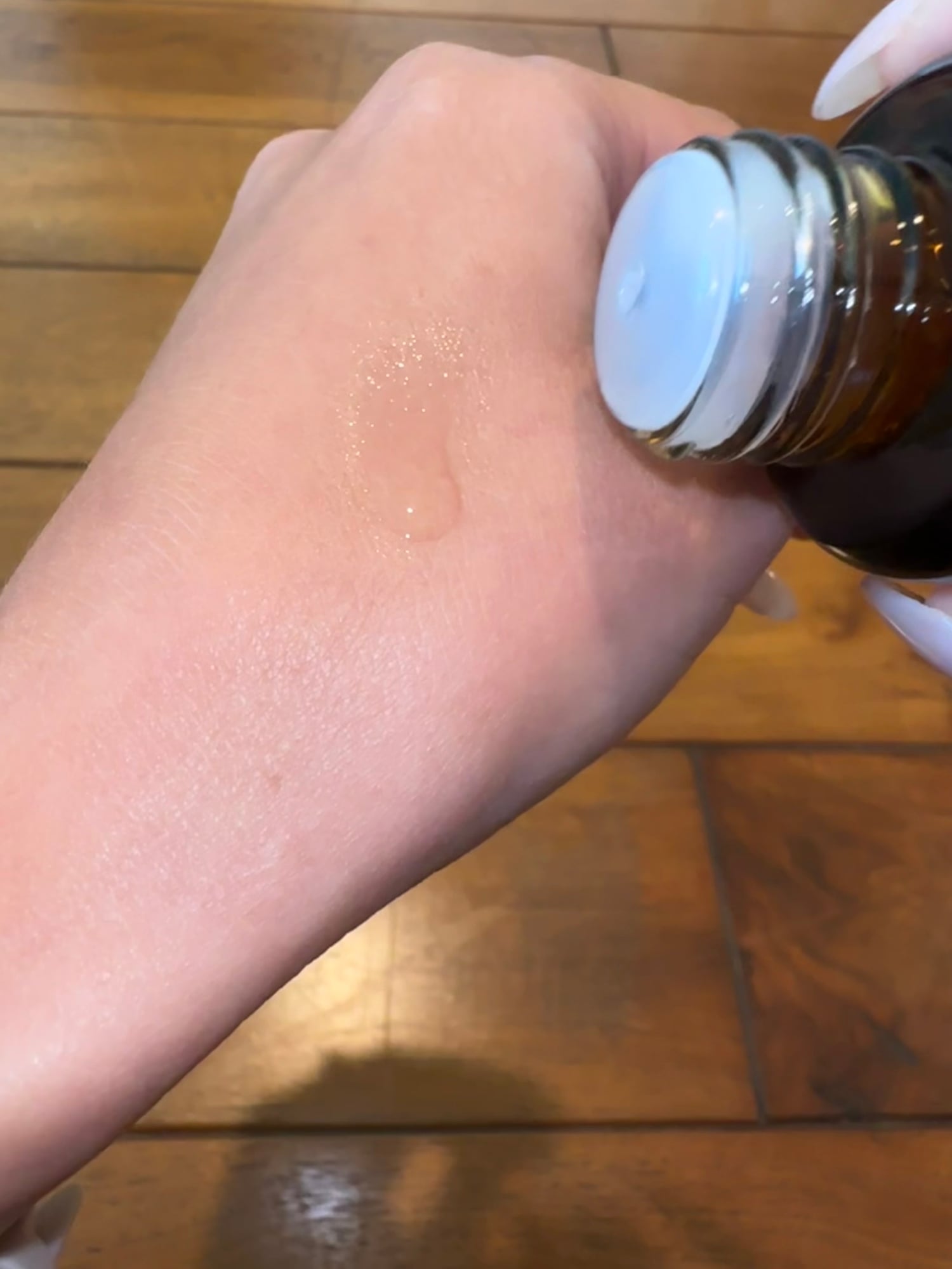Taylor Applying Josie Maran's Triple Hydroxy Resurfacing Liquid