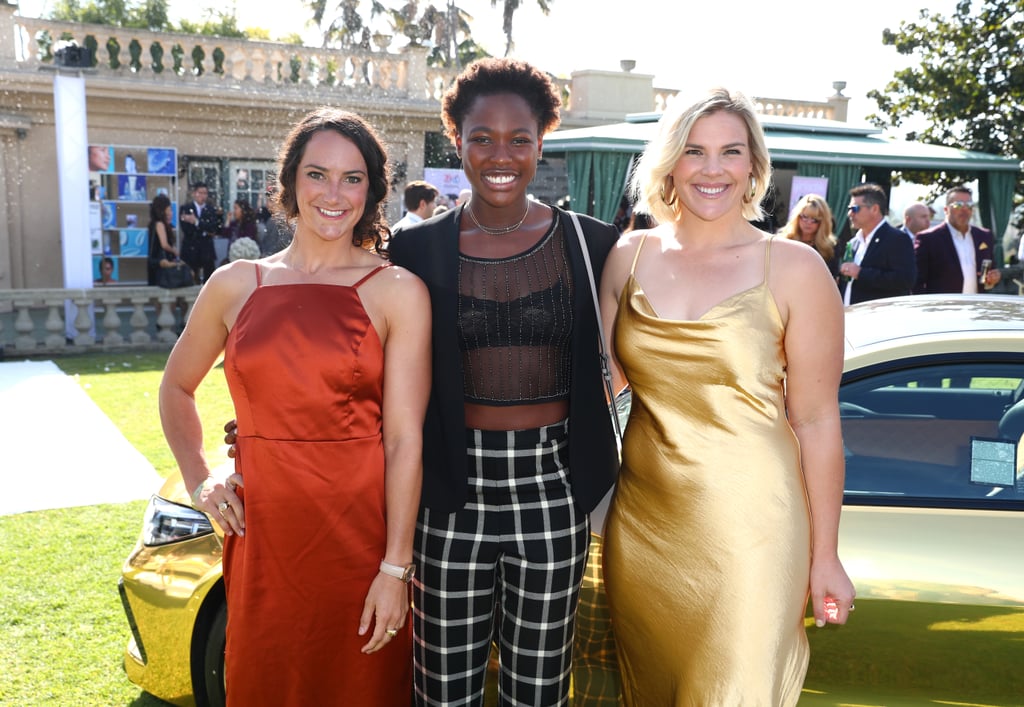 Maggie Steffens, Ashleigh Johnson, and Kami Craig at the 2020 Gold Meets Golden Party in LA