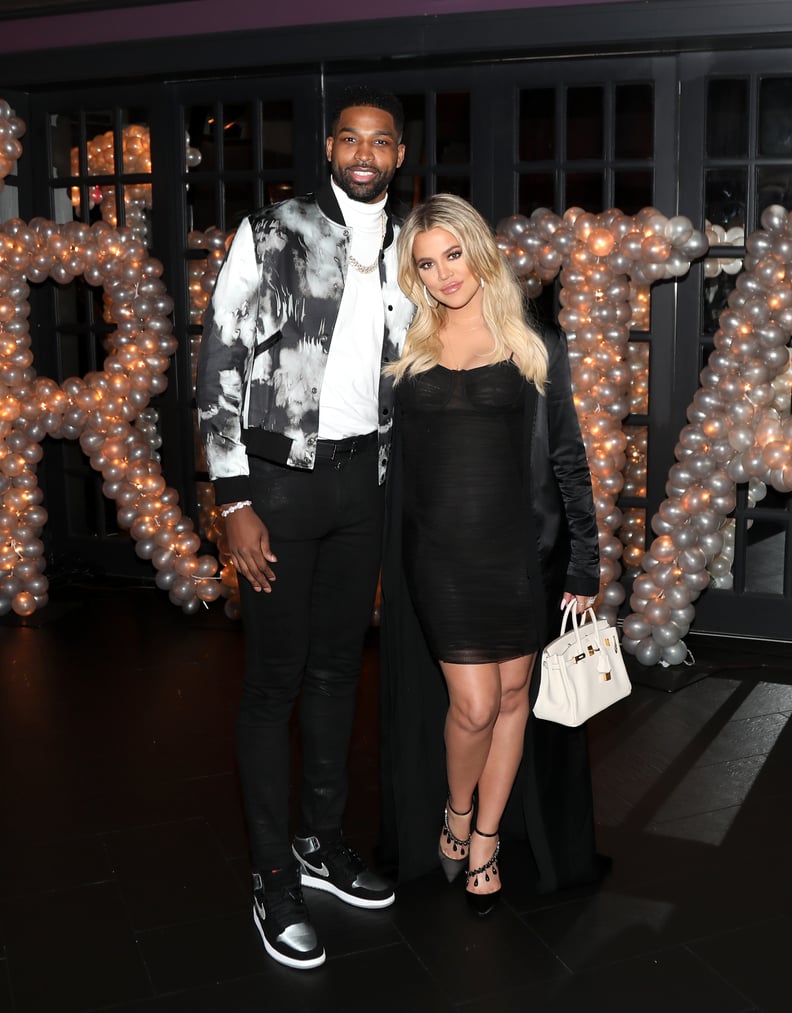 LOS ANGELES, CA - MARCH 10:  Tristan Thompson and Khloe Kardashian pose for a photo as Remy Martin celebrates Tristan Thompson's Birthday at Beauty & Essex on March 10, 2018 in Los Angeles, California.  (Photo by Jerritt Clark/Getty Images for Remy Martin