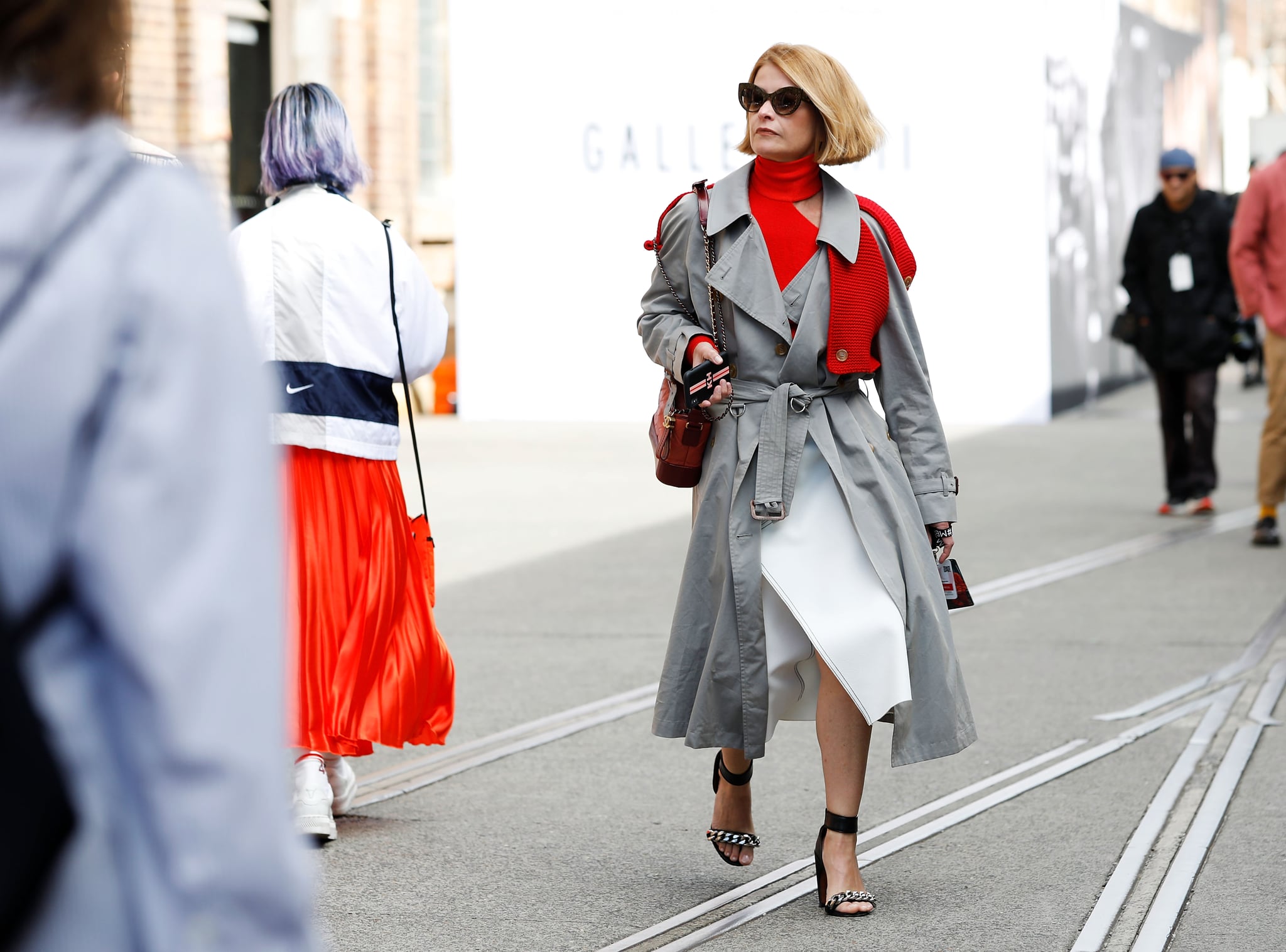 Midi skirt trench coat online