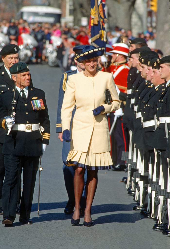 Princess Diana Wearing a Philip Somerville Hat in Canada, 1991