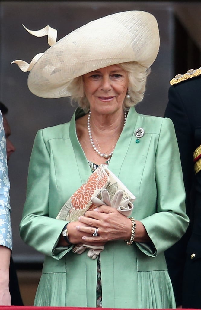 Camilla in a trusty Philip Treacy for Trooping the Colour 2015.