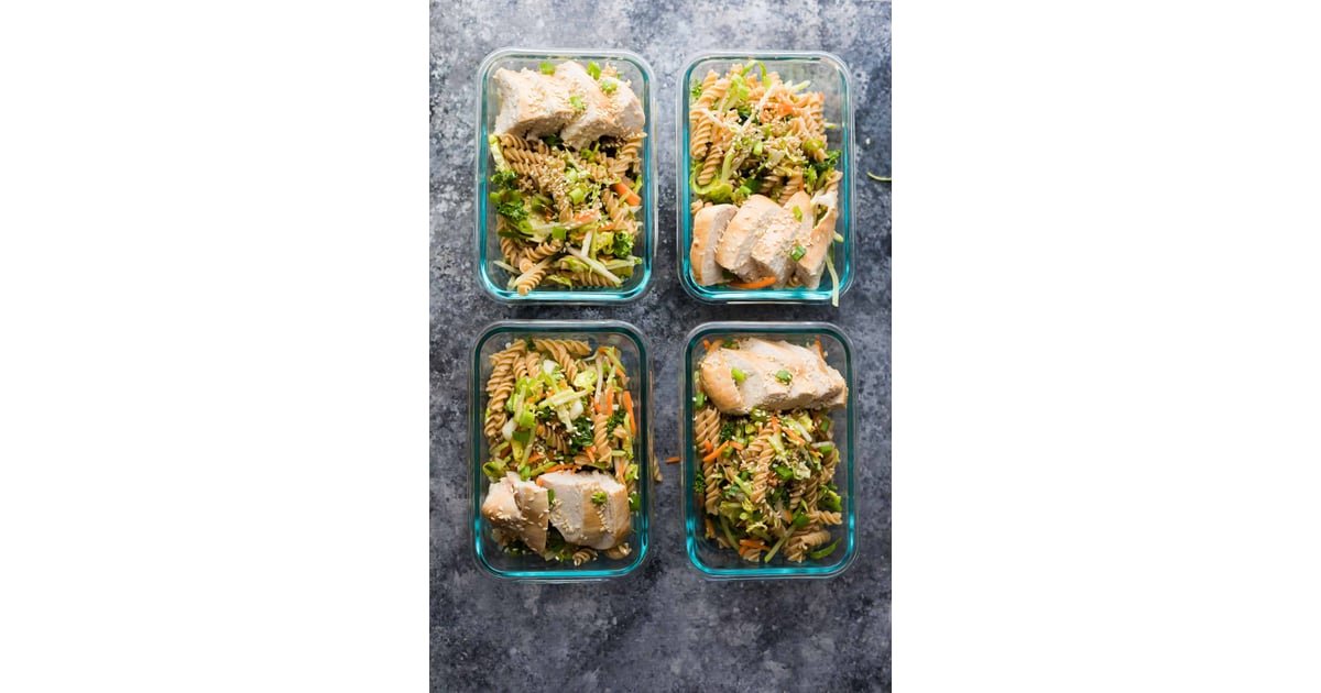Sesame Chicken Pasta Salad Bowls Easy Lunch MealPrep Ideas