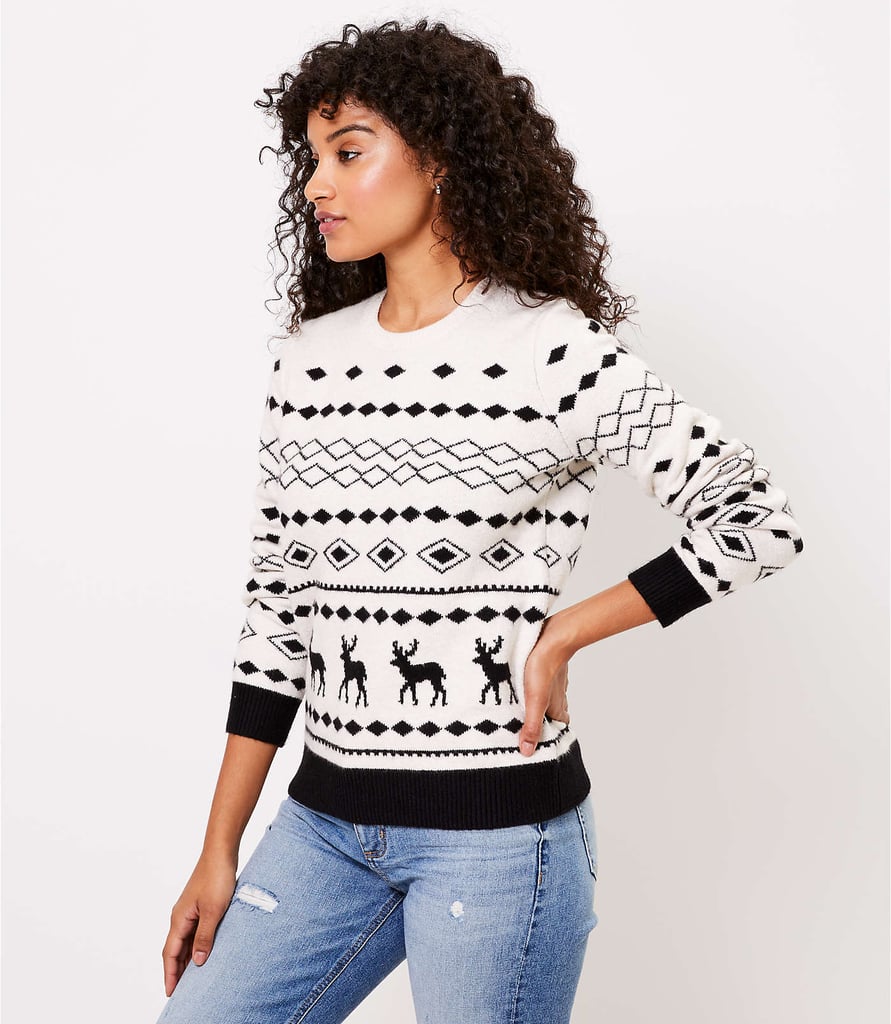 women reindeer sweater