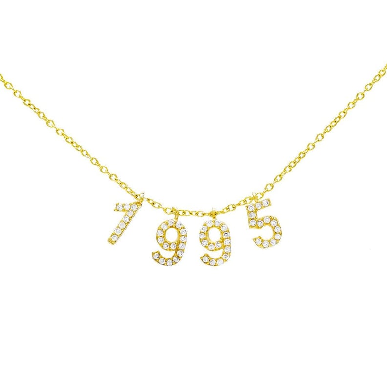 Adinas Jewels Pave Year Necklace