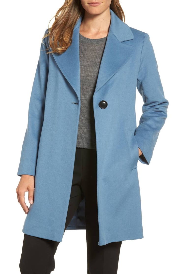 Fleurette Single Button Wool Coat Kate Middleton Blue Sportmax Coat POPSUGAR Fashion Photo 16