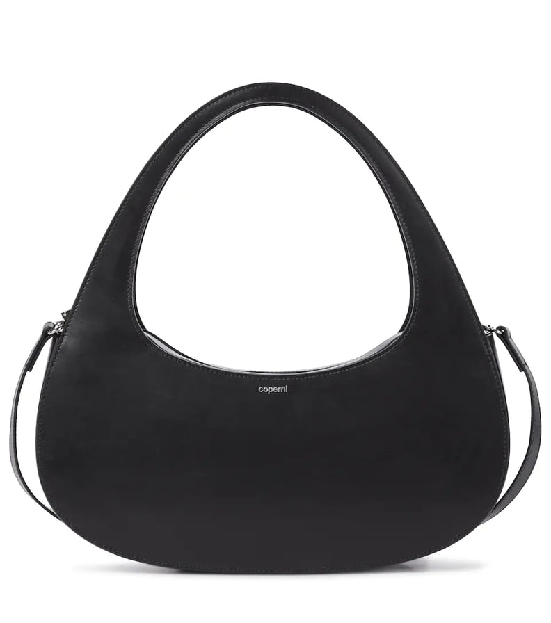 A Chic Black Bag: Coperni Baguette Swipe Large Leather Tote