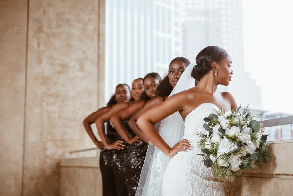 Elegant Black, White, and Gold Wedding