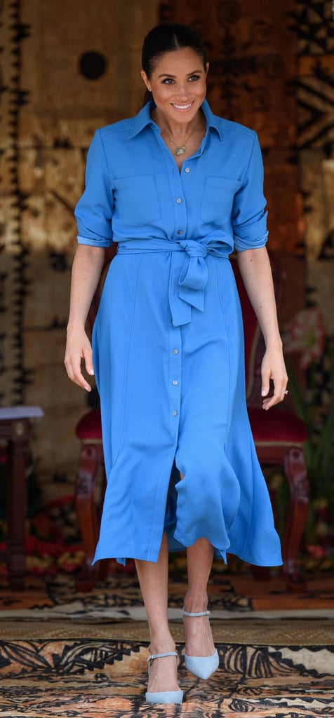 Meghan Markle's Blue Shirtdress