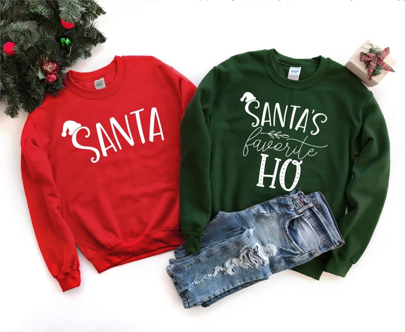 Santa's Favorite Ho Couples Sweatshirts