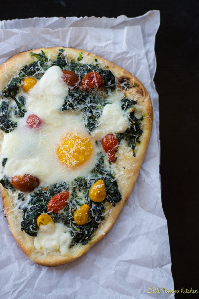 Kale and Egg Breakfast Pizza