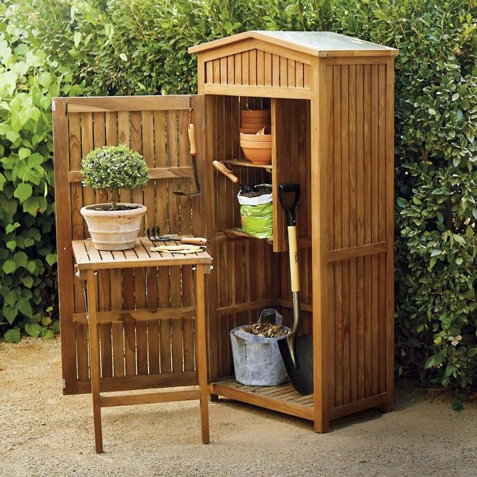 Teak Garden Storage