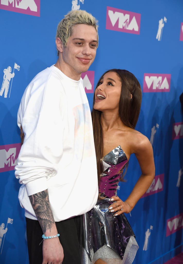 Ariana Grande and Pete Davidson at the 2018 MTV VMAs