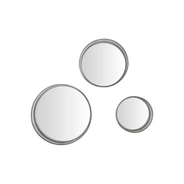 StyleWell Round Framed Galvanized Metal Accent Mirror