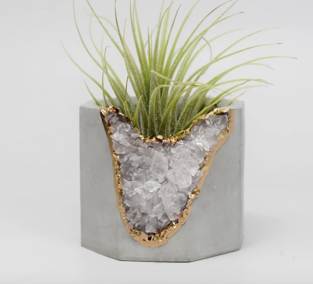 A Cute Decor Gift: Tal & Bert Blue Apatite Geode Vessel