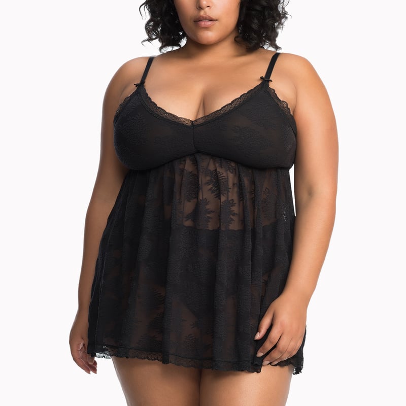 Savage Floral Lace Babydoll
