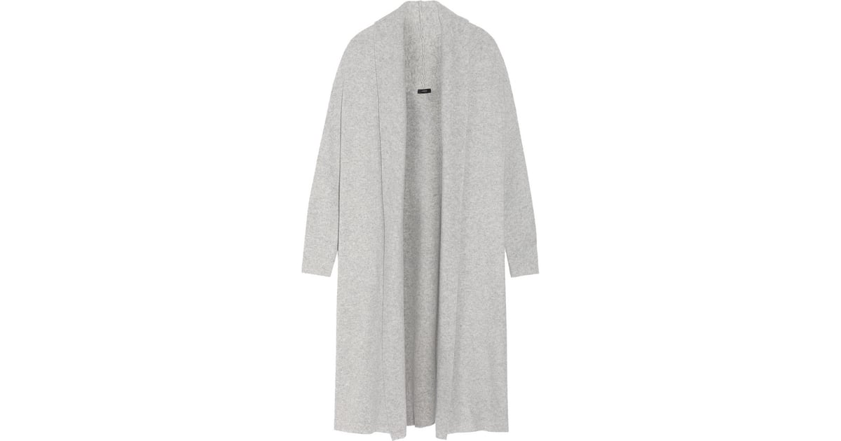 Joseph Stretch Wool-Blend Coat ($815) | Gigi Hadid Wearing Gray Sweater ...