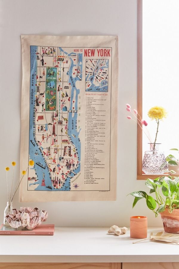 Souvenir Map Flag Tapestry