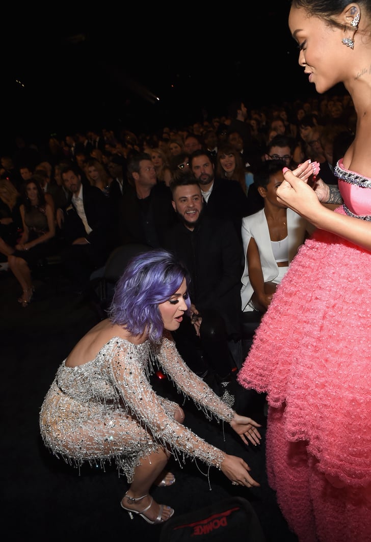 Katy Perry and Rihanna | Best Celebrity Pictures at the Grammys 2015 ...