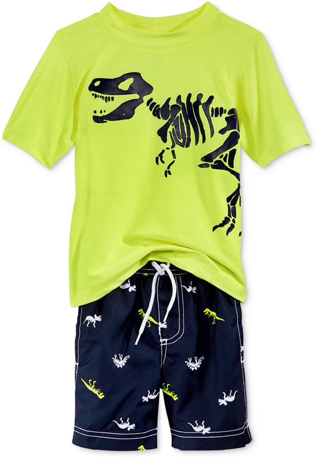 Dinosaur Fossil Rash Guard Set | The