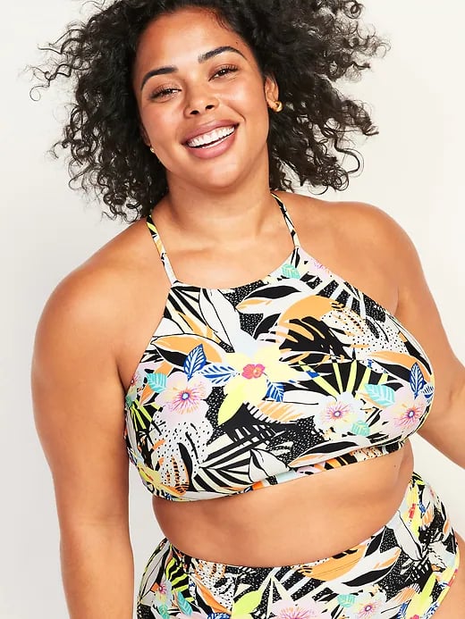 Old Navy High-Neck Cropped Plus-Size Tankini Swim Top