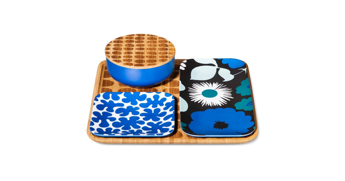 Bamboo serving set in blue (30) Target Marimekko Home Collection