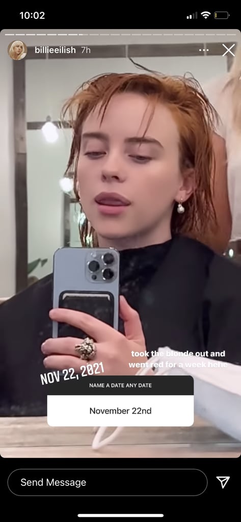 Billie Eilish Secretly Dyed Her Hair Red