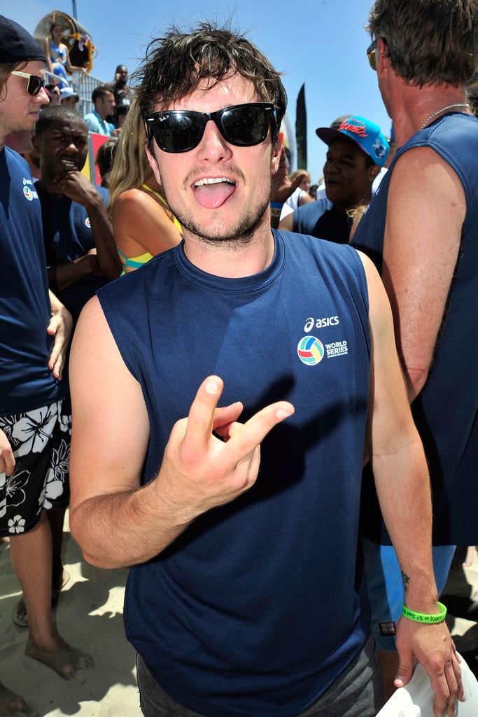 Josh Hutcherson at Asics Celebrity Volleyball Match