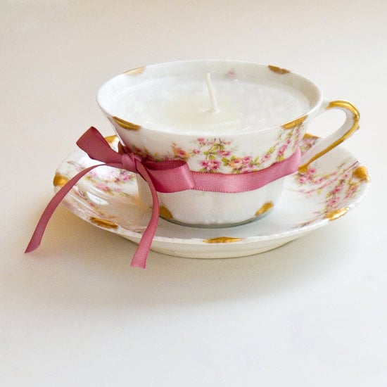 Teacup Candles DIY Projects For the Weekend POPSUGAR Smart Living