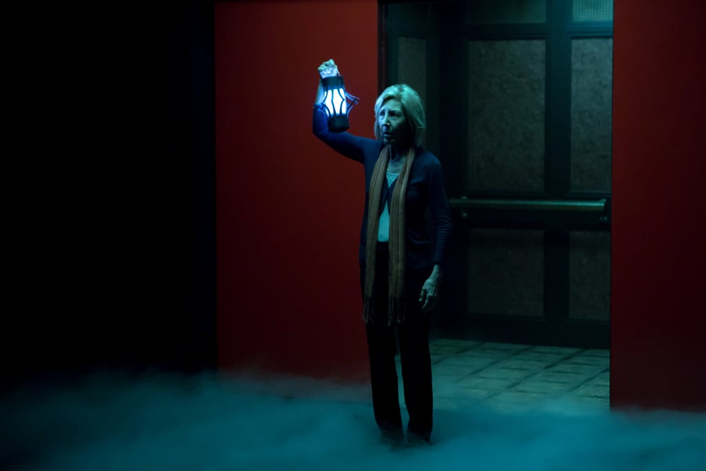 PS: By the way, I was rewatching the first two Insidious films, and in the first, I couldn't help but notice that Jigsaw appears on Josh's chalkboard. Are there any hidden treasures like that in Chapter 3?
LW: Yes! But, I don't want to say where there is. Tweet me if you find it, and we'll talk then. I don't want to give it away. 
PS: Deal. Speaking of Saw, if you had to be trapped in one trap from the franchise, which would it be? 
LW: Oh man! So many of the Saw traps were so painful, you wouldn't want to go near them. But, I would have to say the needle pit . . . because you're looking for a key, and sure, you might get pricked by these needles. But, a needle prick is far less painful than, like, some mechanized contraption that's tearing your limbs off.
PS: And would you rather be caught in a Saw trap, or spend a good deal of time in "The Further"? 
LW: Wow, great question! I'm going to go with "The Further." Here's the thing: if I'm in "The Further," it's like proof of life after death. It's kind of amazing. I mean, a Saw trap probably isn't going to end amazingly. If I survive, I'm going to be missing a limb. So I'm going to go with "The Further."