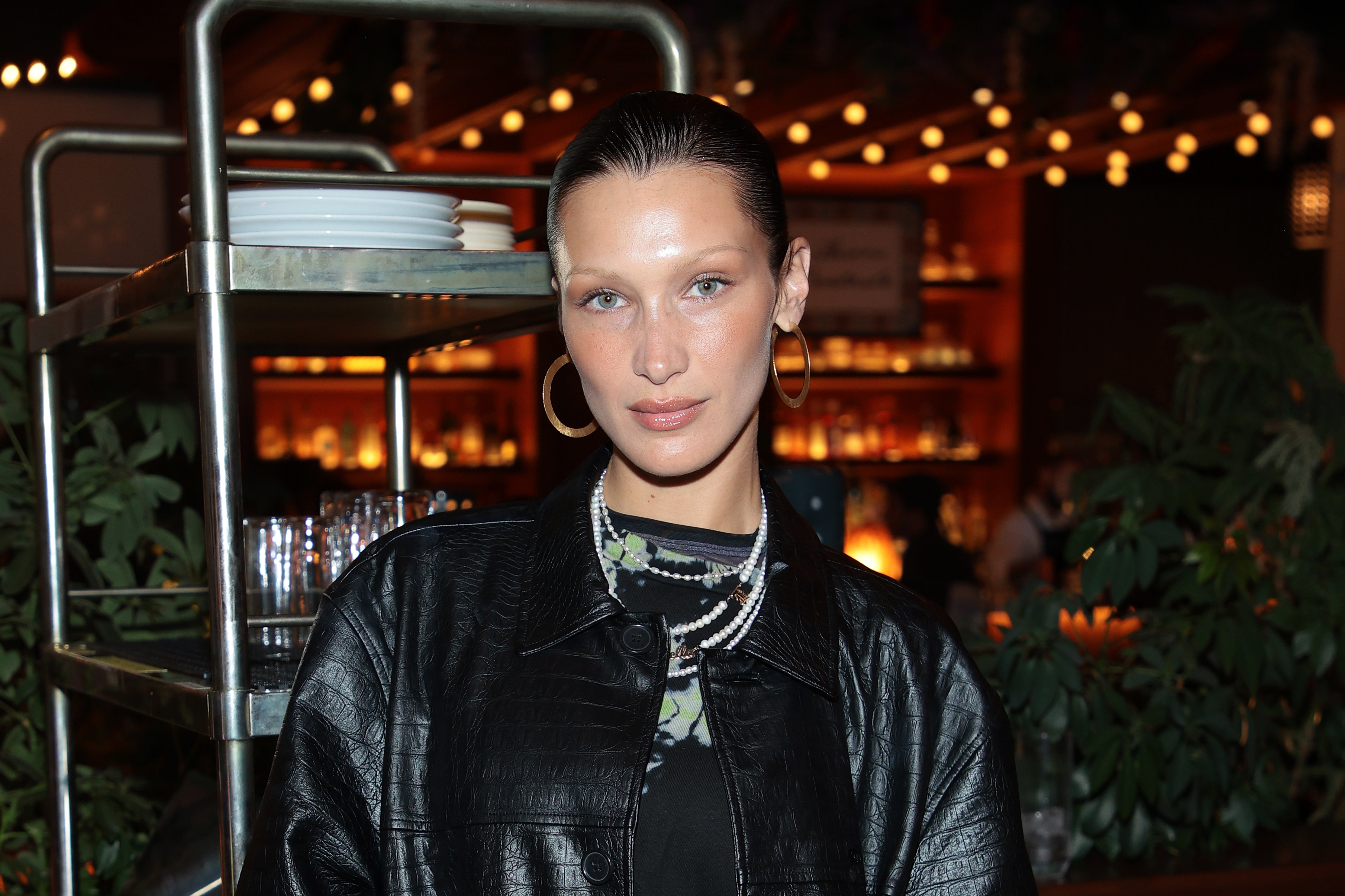 Bella Hadid Debuted the Coolest Glow-in-the-Dark French Manicure — See the  Photos
