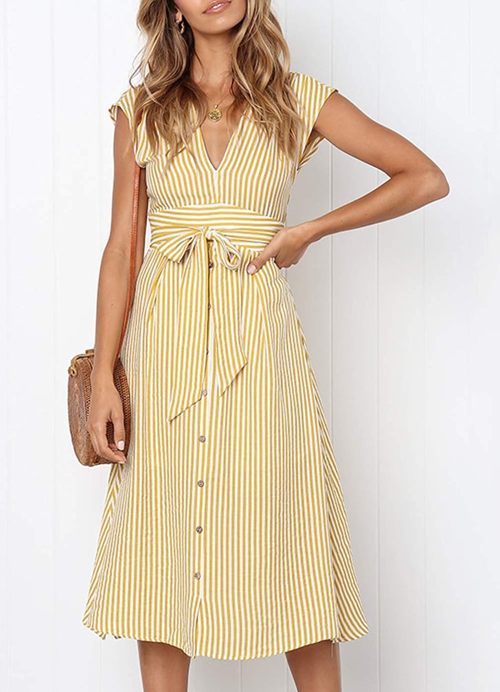 Prettygarden Striped Dress Best Cheap Amazon Clothes For Women 2019