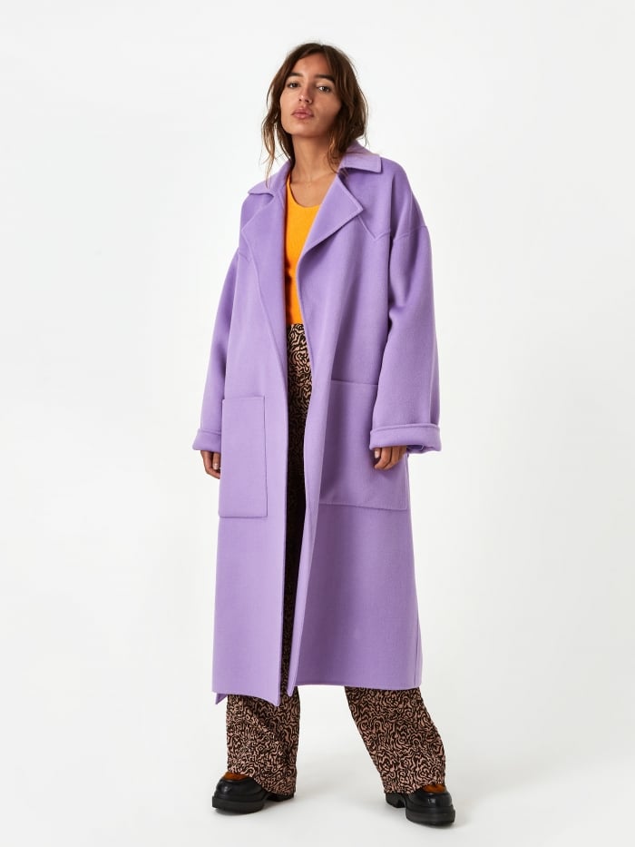 Nanushka Alamo Coat in Lilac