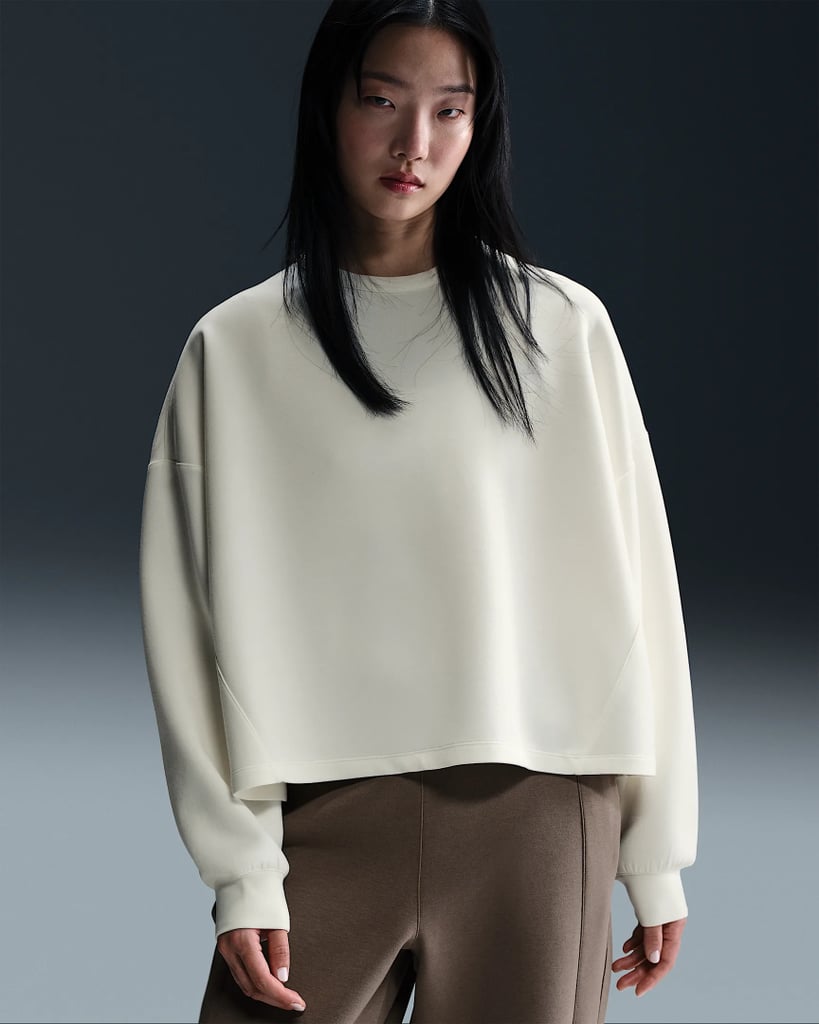 Nike 24.7 ImpossiblySoft Dri-FIT Oversized Crew-Neck Top