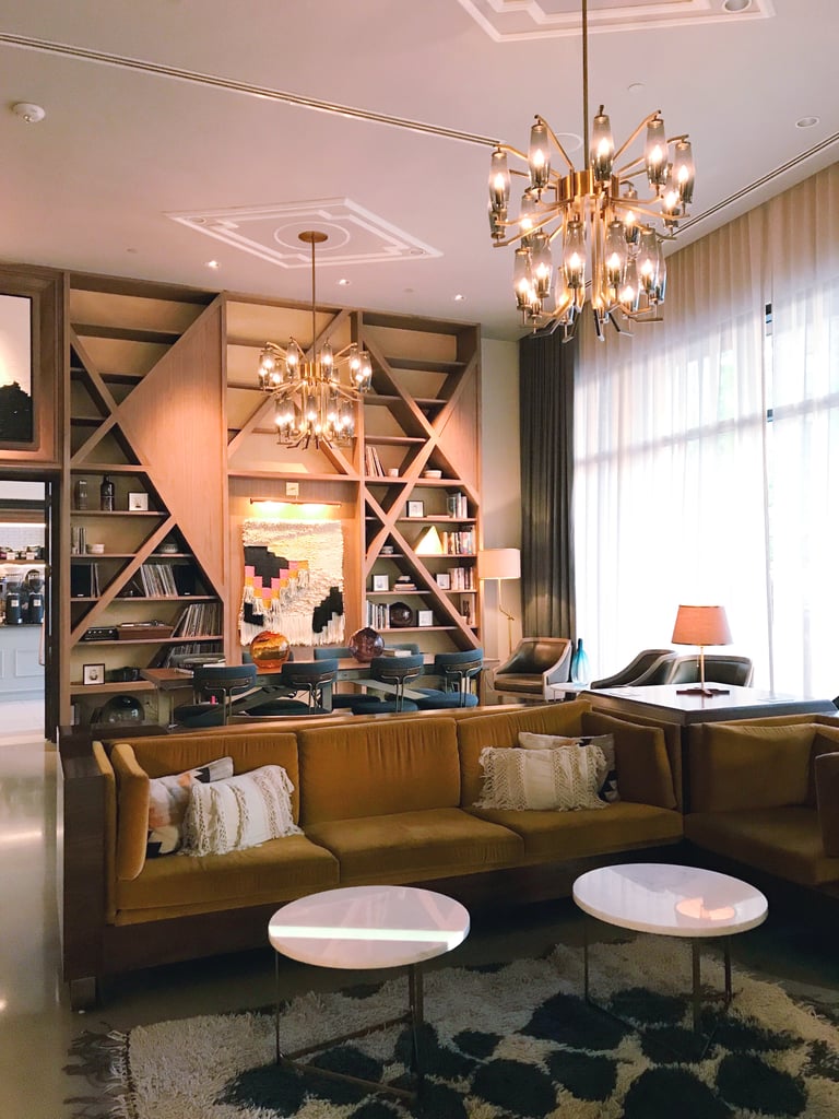 You'll spot plenty of local art, such as this woven tapestry, throughout the hotel.