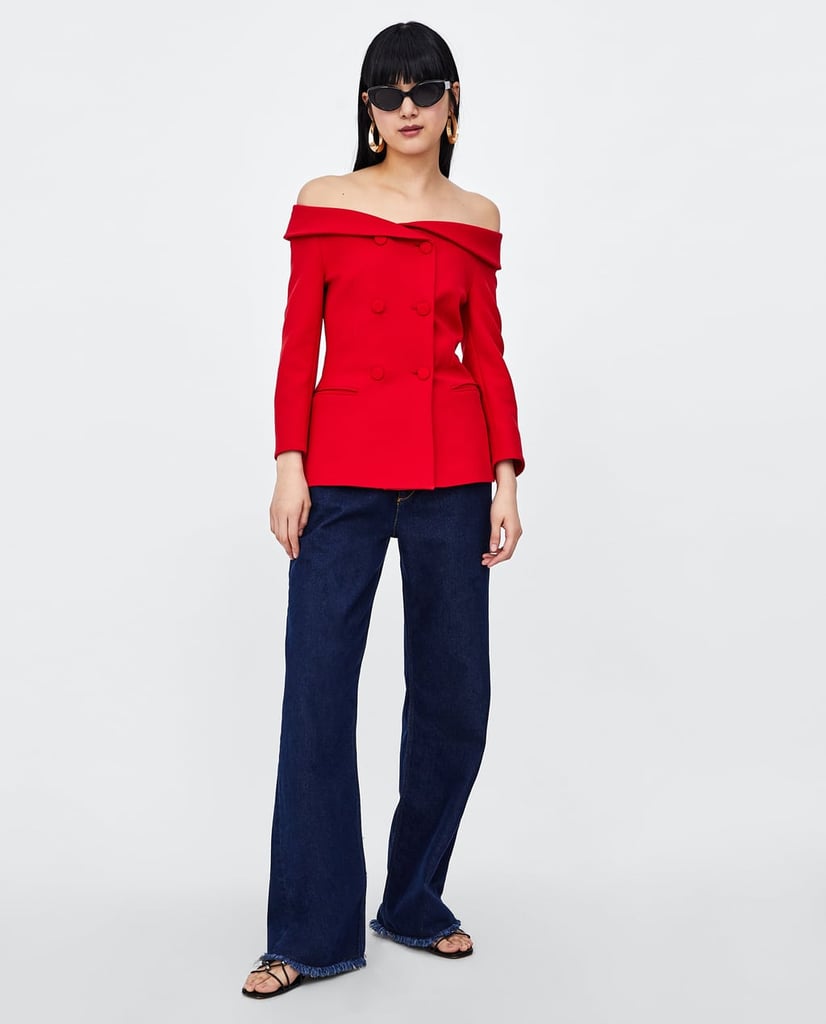 Pair this Boat Neck Blazer Top ($100) with jeans or wide-leg pants for a Meghan-inspired twist on dressing up.