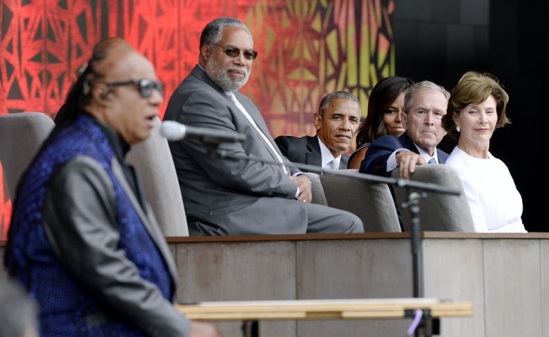 Watching Stevie Wonder perform at the National African American History and Culture Museum dedication in DC in 2016