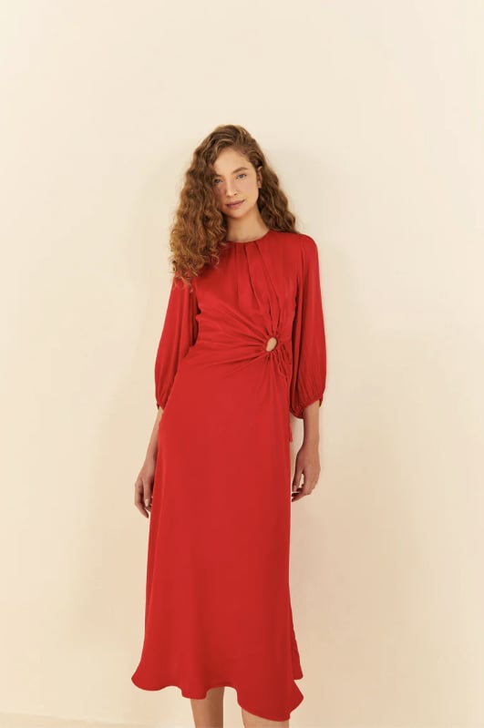 An Elegant Frock: Farm Rio Cut Out Midi Dress