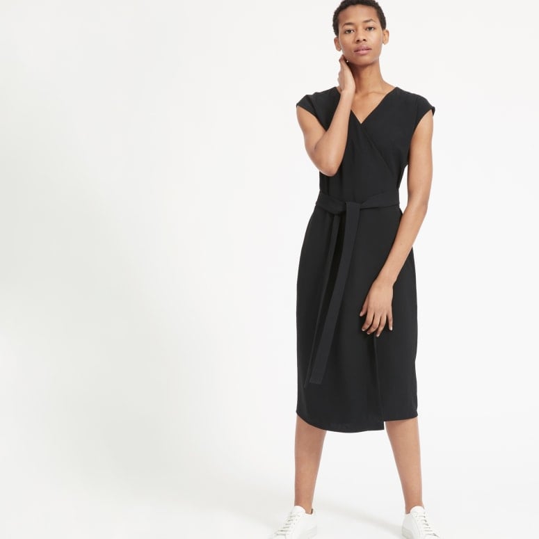 Everlane The Japanese GoWeave Short-Sleeve Wrap Dress