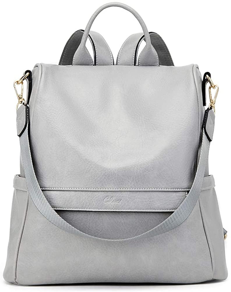 Elephant Skin Pattern Backpack Shoulder Bag in Gray | The Best Gifts ...