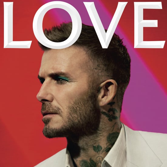 David Beckham Wearing Makeup on the Love Magazine Cover 2019
